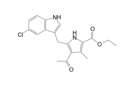 4-Acetyl-5-[(5-chloro-1H-indol-3-yl)methyl]-3-methyl-1H-pyrrole-2-carboxylic acid ethyl ester