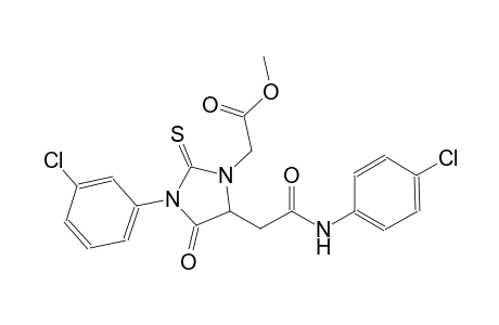 methyl [5-[2-(4-chloroanilino)-2-oxoethyl]-3-(3-chlorophenyl)-4-oxo-2-thioxo-1-imidazolidinyl]acetate