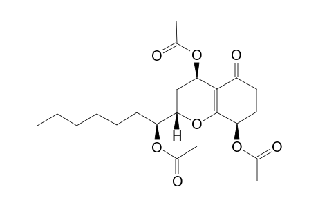 (2S,4R,8R)-4,8-Diacetoxy-2-((S)-1'-acetoxyheptyl)-3,4,5,6,7,8-hexahydro-2H-[1]-benzopyran-5-one