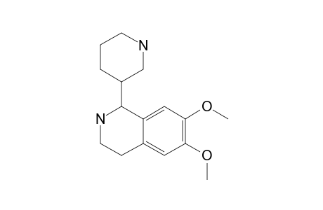 6,7-DIMETHOXY-1-(PIPERIDIN-3-YL)-1,2,3,4-TETRAHYDROISOQUINOLINE