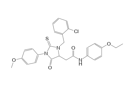 2-[3-(2-chlorobenzyl)-1-(4-methoxyphenyl)-5-oxo-2-thioxo-4-imidazolidinyl]-N-(4-ethoxyphenyl)acetamide