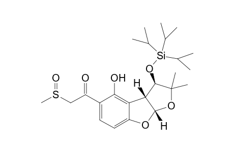 (3R,3aR,8aR)-2,2-dimethyl-3-(triisopropylsilyloxy)-5-(methylsulfinyl)acetyl]-2,3,3a,6,7,8a-hexahydro-5H-1,8-dioxacyclopenta[a]inden-4-ol