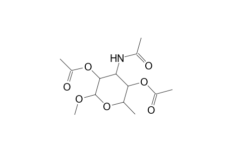 Methyl 2,4-di-O-acetyl-3-(acetylamino)-3,6-dideoxyhexopyranoside