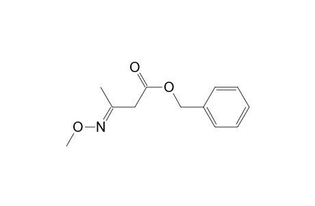 Butanoic acid, 3-(methoxyimino)-, phenylmethyl ester