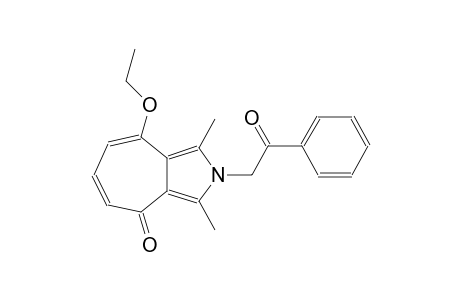 8-ethoxy-1,3-dimethyl-2-(2-oxo-2-phenylethyl)cyclohepta[c]pyrrol-4(2H)-one