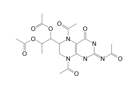 acetic acid [1-(2-acetamido-5,8-diacetyl-4-keto-6,7-dihydro-1H-pteridin-6-yl)-2-acetoxy-propyl] ester
