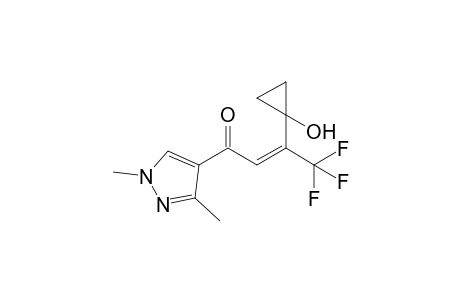 (E)-1-(1,3-dimethyl-4-pyrazolyl)-4,4,4-trifluoro-3-(1-hydroxycyclopropyl)-2-buten-1-one