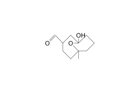 3-Formyl-1-hydroxy-6-methyl-10-oxa-bicyclo(4.3.1)decane