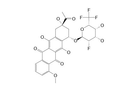 7-O-[2,6-DIDEOXY-2-FLUORO-5-C-(TRIFLUOROMETHYL)-ALPHA-L-TALOPYRANOSYL]-DAUNOMYCINONE