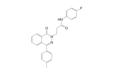 N-(4-fluorophenyl)-3-(4-(4-methylphenyl)-1-oxo-2(1H)-phthalazinyl)propanamide