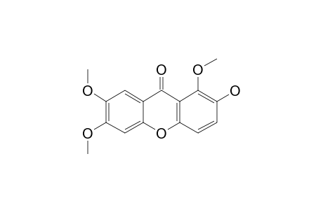 2-HYDROXY-1,6,7-TRIMETHOXYXANTHONE