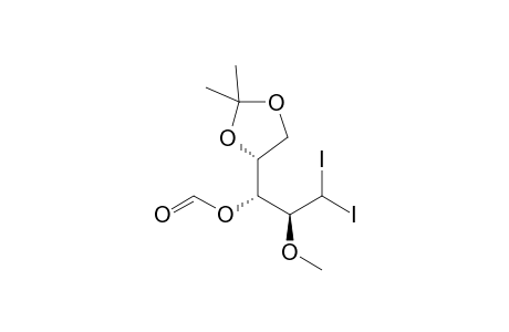 1-Deoxy-3-O-formyl-1,1-diiodo-2-O-methyl-4,5-O-isopropylidene-D-arabinitol