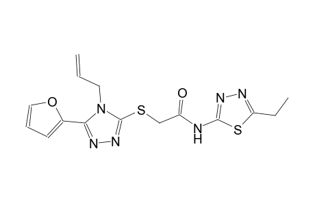 acetamide, N-(5-ethyl-1,3,4-thiadiazol-2-yl)-2-[[5-(2-furanyl)-4-(2-propenyl)-4H-1,2,4-triazol-3-yl]thio]-