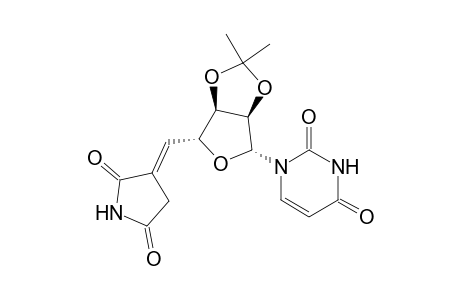 Uridine, 5'-deoxy-5'-(2,5-dioxo-3-pyrrolidinylidene)-2',3'-O-(1-methylethylidene)-, (E)-