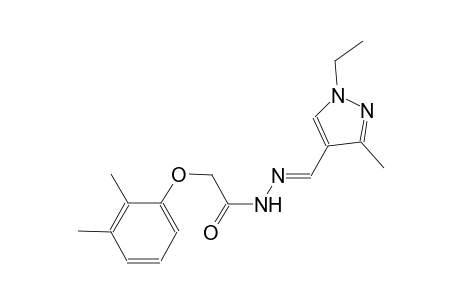 2-(2,3-dimethylphenoxy)-N'-[(E)-(1-ethyl-3-methyl-1H-pyrazol-4-yl)methylidene]acetohydrazide
