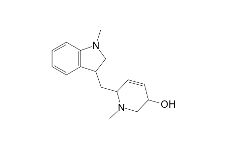 1-Methyl-6-(1'-methyl-2',3'-dihydro-1H-indol-3'-ylmethyl)-1,2,3,6-tetrahydro-2H-pyridin-3-ol