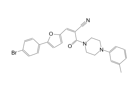 (2Z)-3-[5-(4-bromophenyl)-2-furyl]-2-{[4-(3-methylphenyl)-1-piperazinyl]carbonyl}-2-propenenitrile