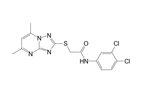 Acetamide, N-(3,4-dichlorophenyl)-2-[(5,7-dimethyl[1,2,4]triazolo[1,5-a]pyrimidin-2-yl)thio]-