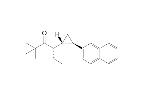 (S)-trans 3-(2'-(naphthalen-2-yl)cyclopropyl)-5,5-dimethylhexan-4-one