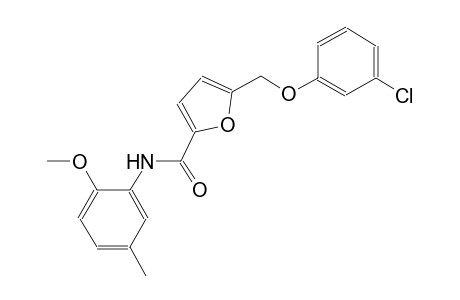 5-[(3-chlorophenoxy)methyl]-N-(2-methoxy-5-methylphenyl)-2-furamide
