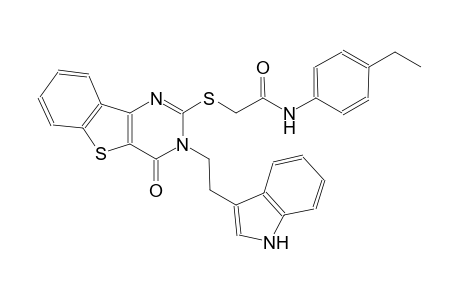 N-(4-ethylphenyl)-2-({3-[2-(1H-indol-3-yl)ethyl]-4-oxo-3,4-dihydro[1]benzothieno[3,2-d]pyrimidin-2-yl}sulfanyl)acetamide