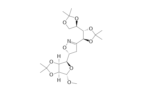 (5R)-5-(2,3-O-ISOPROPYLIDENE-1-O-METHYL-ALPHA-D-LYXO-TETROFURANOS-4-YL)-3-(1,2:3,4-DI-O-ISOPROPYLIDENE-L-ARABINO-TETRITOL-1-YL)-4,5-DIHYDROISOXAZO