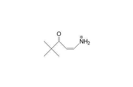 cis-1-Methylamino-4,4-dimethyl-1-penten-3-one cation