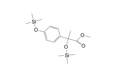 Benzeneacetic acid, .alpha.-methyl-.alpha.,4-bis[(trimethylsilyl)oxy]-, methyl ester