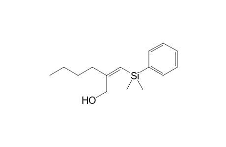2-[(Dimethylphenylsilyl)methylene]hexan-1-ol