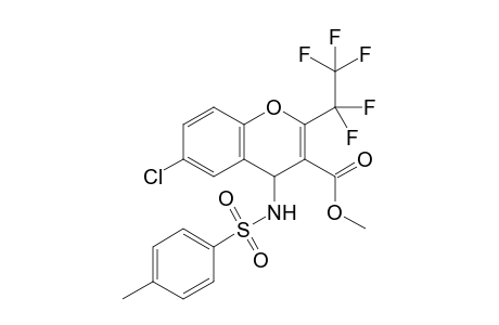 Methyl 6-chloro-2-(pentafluoroethyl)-4-(tosylamino)-4H-chromene-3-carboxylate