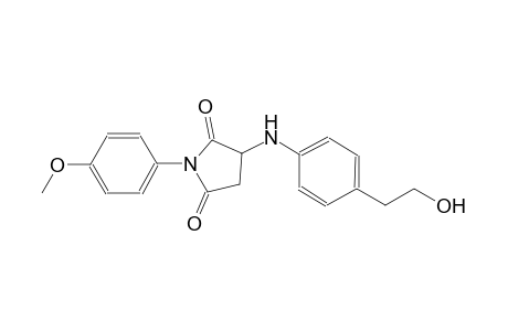 2,5-pyrrolidinedione, 3-[[4-(2-hydroxyethyl)phenyl]amino]-1-(4-methoxyphenyl)-