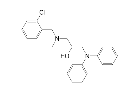 Propan-2-ol, 1-(2-chlorobenzyl)methylamino-3-diphenylamino-