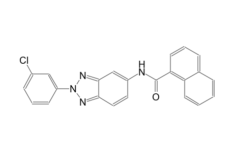 N-[2-(3-chlorophenyl)-2H-1,2,3-benzotriazol-5-yl]-1-naphthamide