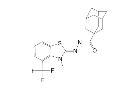 ADAMANTANE-1-CARBOXYLIC_ACID_(4-TRIFLUOROMETHYL-3-METHYL-3-H-BENZOTHIAZOL-2-YLIDENE)-HYDRAZIDE