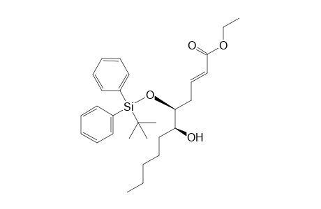 Ethyl (2E)-(4S,5S)-5-(tert-Butyldiphenylsiloxy)-6-hydroxydec-2-enoate
