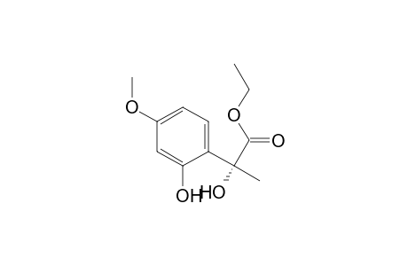 Benzeneacetic acid, .alpha.,2-dihydroxy-4-methoxy-.alpha.-methyl-, ethyl ester, (R)-