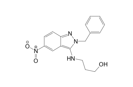 2-Benzyl-3-(3-hydroxypropylamino)-5-nitro-2H-indazole