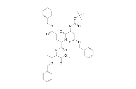N-(TERT.-BUTOXYCARBONYL)-4-BENZYL-L-ASPARTYL-5-BENZYL-L-GLUTAMYL-O-BENZYL-L-THREONINE-METHYLESTER