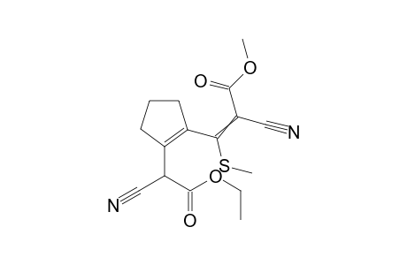 methyl 2-cyano-3-[2-(1-cyano-2-ethoxy-2-oxo-ethyl)cyclopenten-1-yl]-3-methylsulfanyl-prop-2-enoate