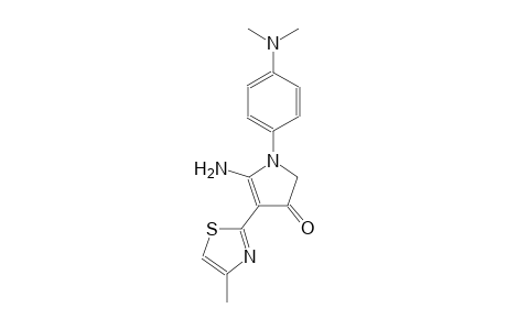 3H-pyrrol-3-one, 5-amino-1-[4-(dimethylamino)phenyl]-1,2-dihydro-4-(4-methyl-2-thiazolyl)-