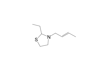 Thiazolidine, 3-(2-butenyl)-2-ethyl-