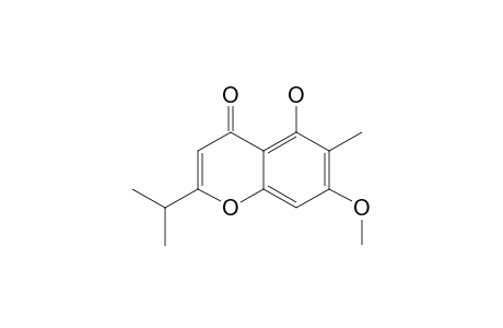 5-HYDROXY-7-METHOXY-2-ISOPROPYL-6-METHYLCHROMONE