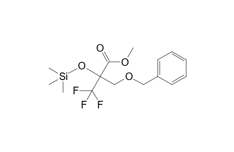 3,3,3-Trifluoro-2-[(1'-phenyl)methoxymethyl]-2-trimethylsilyloxypropanoic acid methyl ester
