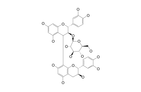 #P3;2-(3,4-DIHYDROXYPHENYL)-8-[2-(3,4-DIHYDROXYPHENYL)-5,7-DIHYDROXY-3-[3,4,5-TRIHYDROXY-6-(HYDROXYMETHYL)-TETRAHYDRO-2H-PYRAN-2-YLOXY]-3,4-DIHYDRO-2H-CHROMEN-