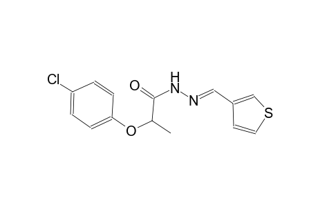2-(4-chlorophenoxy)-N'-[(E)-3-thienylmethylidene]propanohydrazide