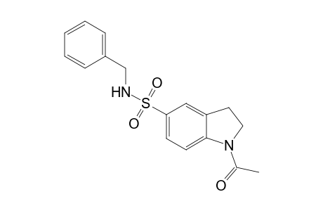 1-Acetyl-N-(phenylmethyl)-2,3-dihydroindole-5-sulfonamide