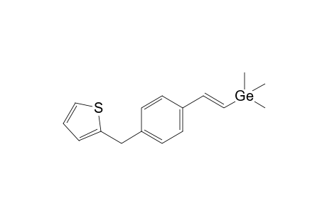 2-{4-[(E)-2-(Trimethylgermyl)vinyl]benzyl}thiophene