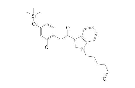 5-(3-(2-(2-chloro-4-((trimethylsilyl)oxy)phenyl)acetyl)-1H-indol-1-yl)pentanal