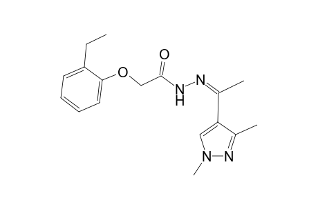 Acethydrazide, 2-(2-ethylphenoxy)-N2-[1-(1,3-dimethylpyrazol-4-yl)ethylideno]-