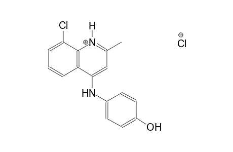 8-chloro-4-(4-hydroxyanilino)-2-methylquinolinium chloride